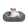 Picture of INVENHO Medium Dog Bed for Large Medium Small Dogs, Rectangle Washable Dog Bed, Orthopedic Dog Bed, Soft Calming Sleeping Puppy Bed Durable Pet Cuddler with Anti-Slip Bottom M(25"x21"x8")