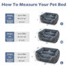 Picture of INVENHO Medium Dog Bed for Large Medium Small Dogs, Rectangle Washable Dog Bed, Orthopedic Dog Bed, Soft Calming Sleeping Puppy Bed Durable Pet Cuddler with Anti-Slip Bottom M(25"x21"x8")