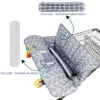 Picture of ICOPUCA Shopping Cart Cover for Baby, 2 in 1 cart Cover for Babies N high Chair Cover, Padded Grocery cart seat Cover for Baby Girl boy, with 1” Thick/Removable/Reversible Cushion, Grey;