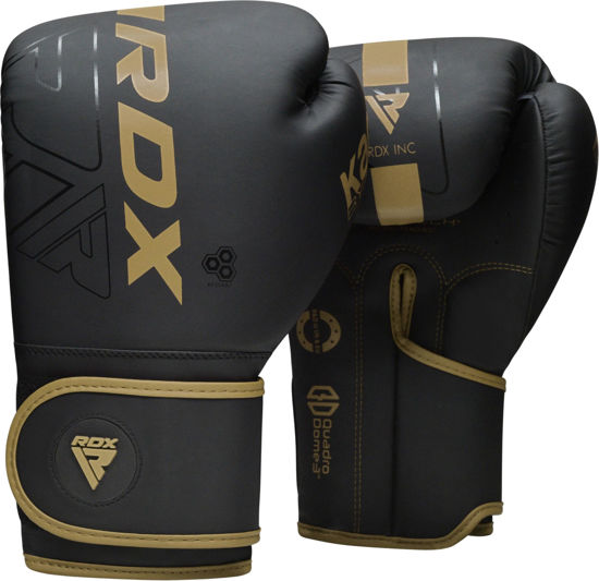 Picture of RDX Boxing Gloves Men Women, Pro Training Sparring, Maya Hide Leather Muay Thai MMA Kickboxing, Adult Heavy Punching Bag Gloves Mitts Focus Pad Workout, Ventilated Palm