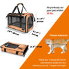 Picture of GAPZER Dog Carry Bag for Puppy Pet Soft-Shell Portable Kennel Crate for 0-15 lbs Foldable Pomeranian Travel Cage Tea Cup Yorkie Carrier Purse Indoor Carrying Case Dog Supply Melon Tiny Dog Melon