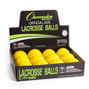 Picture of Champion Sports Colored Lacrosse Balls: Yellow Official Size Sporting Goods Equipment for Professional, College & Grade School Games, Practices & Recreation - NCAA, NFHS and SEI Certified - 12 Pack