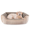 Picture of JOEJOY Rectangle Dog Bed for Large Medium Small Dogs Machine Washable Sleeping Sofa Non-Slip Bottom Breathable Soft Puppy Bed Durable Orthopedic Calming Pet Cuddler, Multiple Size, Beige