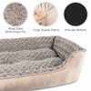 Picture of JOEJOY Rectangle Dog Bed for Large Medium Small Dogs Machine Washable Sleeping Sofa Non-Slip Bottom Breathable Soft Puppy Bed Durable Orthopedic Calming Pet Cuddler, Multiple Size, Beige