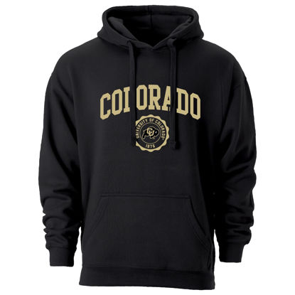 Picture of Barnesmith University of Colorado CU Buffaloes Hooded Sweatshirt, Heritage, Black, Small