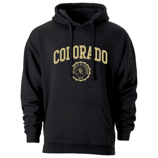 Picture of Barnesmith University of Colorado CU Buffaloes Hooded Sweatshirt, Heritage, Black, Small