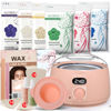Picture of KOTAMU Wax Kit, Waxing Kit for Women Men Hair Removal, Digital Wax Machine for Face Eyebrow Bikini Brazilian Leg Body &Sensitive Skin, Pink Hard Wax Kit With Wax Pot & 44 Accessories for Home Salon