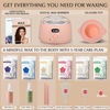 Picture of KOTAMU Wax Kit, Waxing Kit for Women Men Hair Removal, Digital Wax Machine for Face Eyebrow Bikini Brazilian Leg Body &Sensitive Skin, Pink Hard Wax Kit With Wax Pot & 44 Accessories for Home Salon