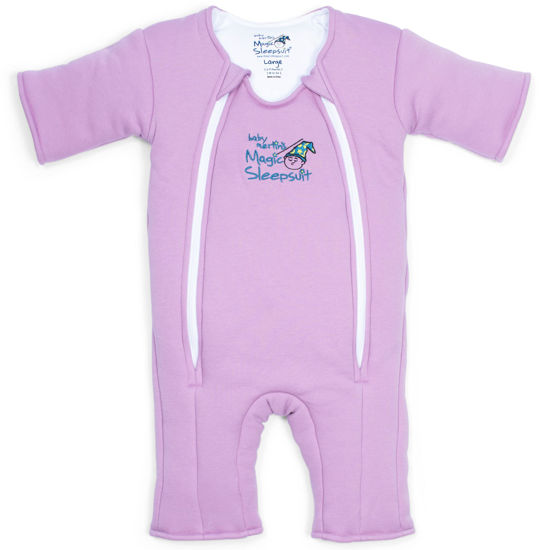Picture of Magic Sleepsuit Baby Merlin's 100% Cotton Baby Transition Swaddle - Baby Sleep Suit - Lavender - 6-9 Months
