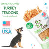 Picture of Nature Gnaws USA Turkey Tendons for Dogs (1Lb) - Delicious Grain Free Reward Snack for Small, Medium & Large Breeds - Premium Natural Dog Chew Treats