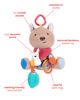 Picture of Skip Hop Bandana Buddies Baby Activity and Teething Toy with Multi-Sensory Rattle and Textures, Kangaroo
