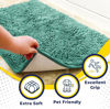 Picture of Muddy Mat® Shown ON TV Highly Absorbent Microfiber Door Mat and Pet Rug Non Slip Thick Washable Area and Bath Mat Soft Chenille for Kitchen Bedroom Indoor and Outdoor - Seafoam Green Large 35"X24"