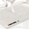 Picture of Muddy Mat® AS-SEEN-ON-TV Highly Absorbent Microfiber Door Mat and Pet Rug, Non Slip Thick Washable Area and Bath Mat Soft Chenille for Kitchen Bathroom Bedroom Indoor and Outdoor - White Large 35"X24"