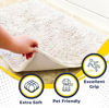 Picture of Muddy Mat® AS-SEEN-ON-TV Highly Absorbent Microfiber Door Mat and Pet Rug, Non Slip Thick Washable Area and Bath Mat Soft Chenille for Kitchen Bathroom Bedroom Indoor and Outdoor - White Large 35"X24"