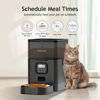 Picture of VOLUAS Automatic Cat Feeders - Dry Food Dispenser with Timer, Desiccant Bag, Programmable Portion Size Control 4 Meals Per Day, 10s Voice Recorder