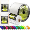Picture of TECEUM Paracord Type III 550 White - 1000 ft - 4mm - Tactical Rope MIL-SPEC - Outdoor para Cord - Camping Hiking Fishing Gear - EDC Parachute Cord - Strong Survival Rope 007