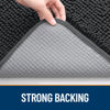 Picture of OLANLY Dog Door Mat for Muddy Paws 40x32, Absorbs Moisture and Dirt, Absorbent Non-Slip Washable Mat, Quick Dry Chenille, Mud Mat for Dogs, Entry Indoor Door Mat for Inside Floor, Dark Grey