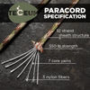 Picture of TECEUM Paracord Type III 550 Camo - 1000 ft - 4mm - Tactical Rope MIL-SPEC - Outdoor para Cord -Camping Hiking Fishing Gear and Equipment - EDC Parachute Cord - Strong Survival Rope 788