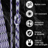 Picture of TECEUM Paracord Type III 550 Purple Snake - 1000 ft - 4mm - Tactical Rope MIL-SPEC - Outdoor para Cord - Camping Hiking Fishing Gear - EDC Parachute Cord - Strong Survival Rope 026m