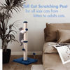 Picture of MECOOL 34“ Tall Cat Scratching Post Premium Basics Kitten Scratcher Sisal Scratch Posts Trees with Hanging Ball for Indoor Cats (34 inches for Adult Cats, Navy)