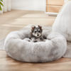 Picture of WESTERN HOME WH Calming Dog & Cat Bed, Anti-Anxiety Donut Cuddler Warming Cozy Soft Round Bed, Fluffy Faux Fur Plush Cushion Bed for Small Medium Dogs and Cats