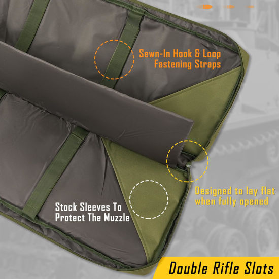 GetUSCart- DULCE DOM 32 inch Double Rifle Case Soft Bag Gun Case ...