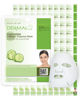 Picture of DERMAL Cucumber Collagen Essence Facial Mask Sheet 23g Pack of 100 - Soothing & Moisturizing, Redness & Sunburn Relief, Daily Skin Treatment Solution Sheet Mask