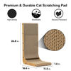 Picture of FUKUMARU Cat Scratcher, 26.8 Inch L Shape Cat Scratch Pad Wall Mounted, Cat Scratching Cardboard with Ball Toy for Indoor Cats, Large Size