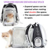 Picture of Lollimeow Bubble Expandable Cat Backpack Pet Travel Carrier for Cats and Dogs (Square Expandable-Black)