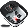 Picture of HOSPAN Collapsible Foot Spa with Heat, Bubble, Red Light, and Temperature Control, Foot Bath Massager with 8 Shiatsu Massage Rollers, Pedicure Foot Spa for Relaxation and Stress Relief, Black