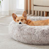 Picture of WESTERN HOME WH Calming Dog & Cat Bed, Anti-Anxiety Donut Cuddler Warming Cozy Soft Round Bed, Fluffy Faux Fur Plush Cushion Bed for Small Medium Dogs and Cats (20"/24"/27"/30")