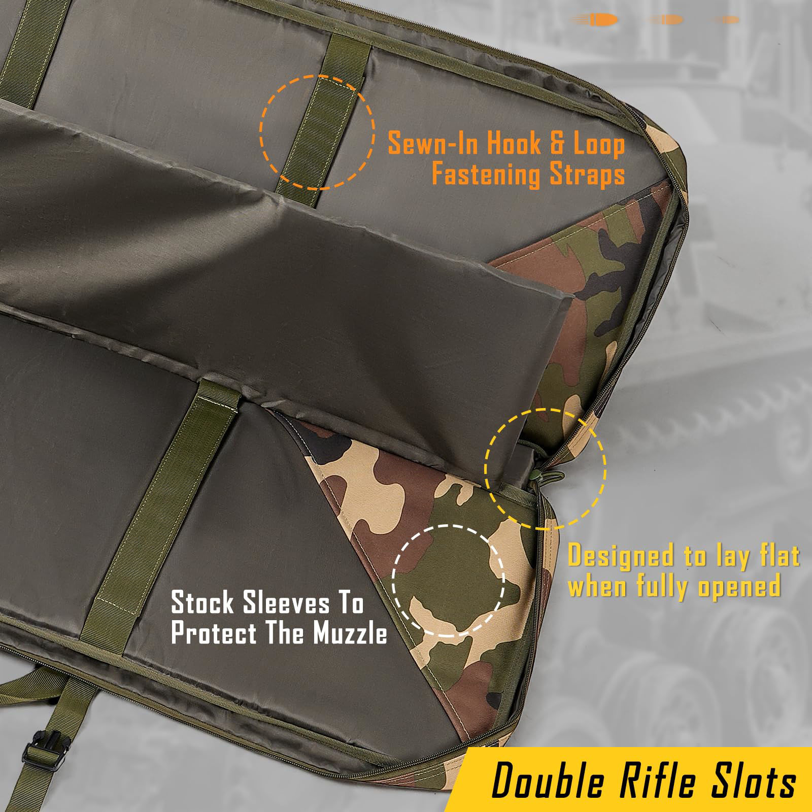 GetUSCart- DULCE DOM 32 inch Double Rifle Case Soft Bag Gun Case ...