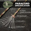 Picture of TECEUM Paracord Type IV 750 lb Camo - 1000 ft - 4mm - 100% Nylon Strong Tactical MIL-SPEC Parachute Cord - Survival Rope Emergency para Cord 11 Strands Core EDC Camping Hiking Military Gear 788a