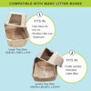 Picture of Kitty Sift (Set of 1 Litter Box & 5 Sifting Liners) Sustainable, Clean, Sifting, Disposable Cat Litter Box Kit - Large, 6-Set Kit