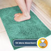 Picture of Muddy Mat® AS-SEEN-ON-TV Highly Absorbent Microfiber Door Mat and Pet Rug, Non Slip Thick Washable Area and Bath Mat Soft Chenille for Kitchen Bedroom Indoor and Outdoor - Seafoam Green Runner 59"X24"