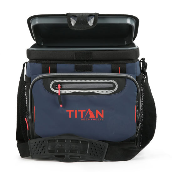thumbnail image 2 of 16 Can Zipperless Soft Cooler With HardBody Liner, Seagrass 2 of 12