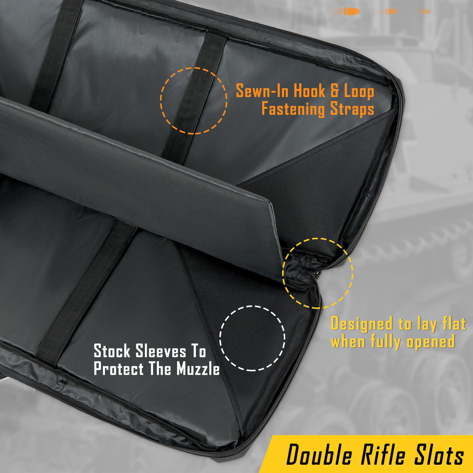 GetUSCart- DULCE DOM 48 inch Double Rifle Case Soft Bag Gun Case ...