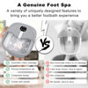 Picture of HOSPAN Collapsible Foot Spa Electric Rotary Massage, Foot Bath with Heat, Bubble, Remote, and 24 Motorized Shiatsu Massage Balls. Pedicure Foot Spa for Feet Stress Relief - FS02A