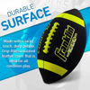 Picture of Franklin Sports Youth Football - 1000 Junior Kids Football - Synthetic Leather Youth Junior Football for Kids - Outdoor All-Weather Footballs - Extra Grip Kids Football - 12 Pack - Black + Optic