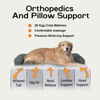 Picture of Large Dog Bed Orthopedic Washable - Beds Bolster - Extra XL XLarge Big Dogs - Memory Foam Couch Sofa - Waterproof with Removable Cover - Dark Grey Dog Bed