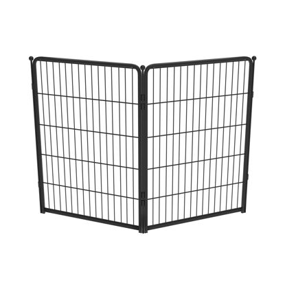 Picture of FXW Homeplus Dog Playpen Designed for Indoor Use, 40" Height for Large Dogs, Black│Patented