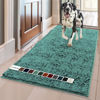 Picture of Muddy Mat® AS-SEEN-ON-TV Highly Absorbent Microfiber Door Mat and Pet Rug, Non Slip Thick Washable Area and Bath Mat Soft Chenille for Kitchen Bedroom Indoor and Outdoor - Seafoam Green XL 59"X35"