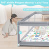 Picture of Fshibila Baby Playpen with Mat, Baby Playpens for Babies and Toddlers, Baby Fence Play Pen for Indoor & Outdoor, Sturdy Safety Play Yard with Soft Breathable Mesh, 50 * 50 * 27 inches Grey