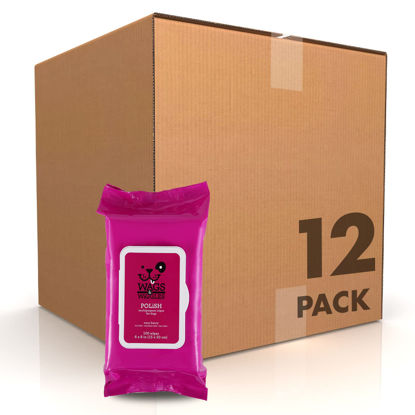 Picture of Wags & Wiggles Polish Multipurpose Wipes for Dogs | Clean & Condition Your Dog's Coat Without A Bath | Fresh Very Berry Scent Your Dog Will Love, 100 Count - 12 Pack,FF12824PCS12