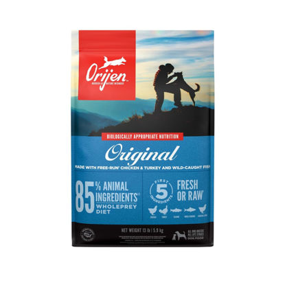 Picture of ORIJEN Original Dry Dog Food, Grain Free Dog Food for All Life Stages, Fresh or Raw Ingredients, 13 lb