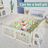 Picture of Baby Playpen,Playpen, Playpen for Babies and Toddlers, Play Pen for Kids, Play Pens for Babies and Toddlers for Apartment (59 * 59 Beige playpen Without mat)