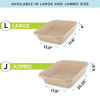 Picture of Kitty Sift (6-Pack) Disposable Cat Litter Box, Sustainable, Clean - Jumbo, 6-Pack