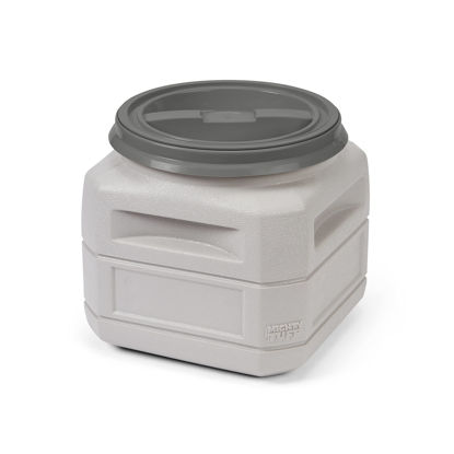 Picture of Mighty Tuff 6 Gallon/up to 24 Pound Pet Food Storage Container with 1 Cup Measurement Scoop, Airtight Lid and Built-In Handles for Easy Transport, Made for Durable and Versatile Storage
