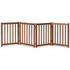 Picture of LZRS Solid Hardwood Freestanding Pet Gate,Wooden Dog Gates for Doorways,Nature Wood Dog Gates for The House,Dog Gate for Stairs,Freestanding Indoor Gate Safety Fence,Oak,24" Height-4 Panels