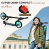 Picture of WAYPLUS Aquas Kick Scooter for Kids, Teens & Adults - Foldable, Lightweight, 8-Inch Non-Slip Deck, ABEC9 Bearings, Adjustable Height, Lifetime Service